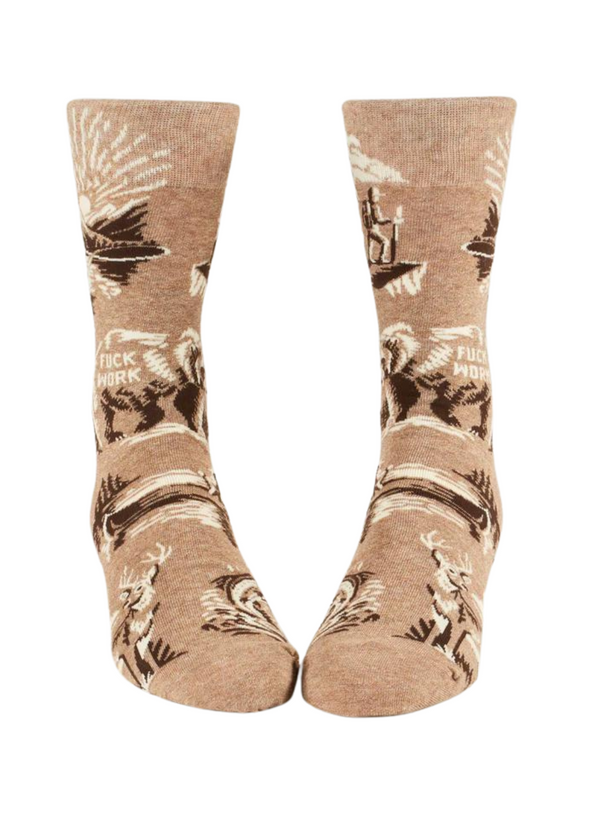 Fuck Work Men's Socks