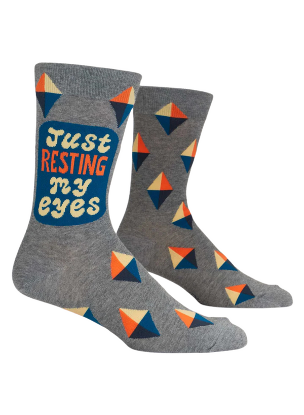 Resting My Eyes Men's Socks