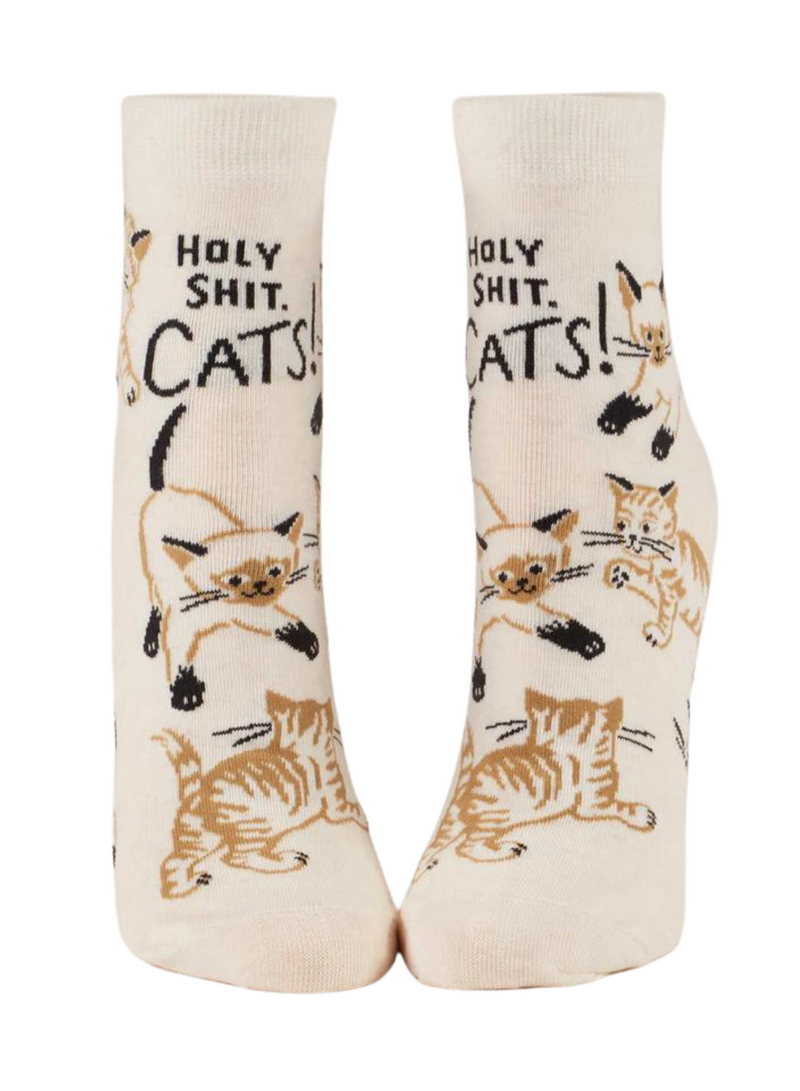 Holy Shit. Cats! Ankle Socks