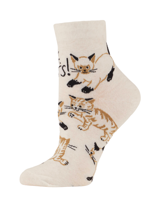 Holy Shit. Cats! Ankle Socks