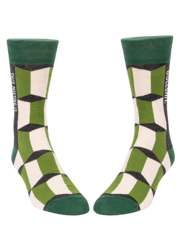 This Meeting Is Bullshit Men's Socks