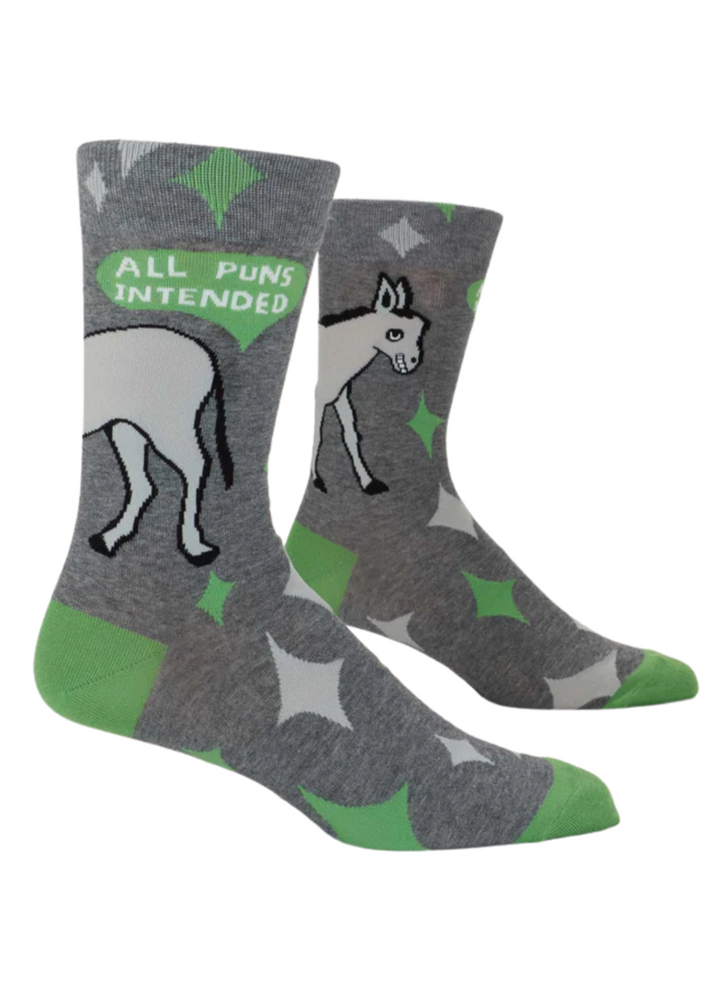 All Puns Intended Men's Socks