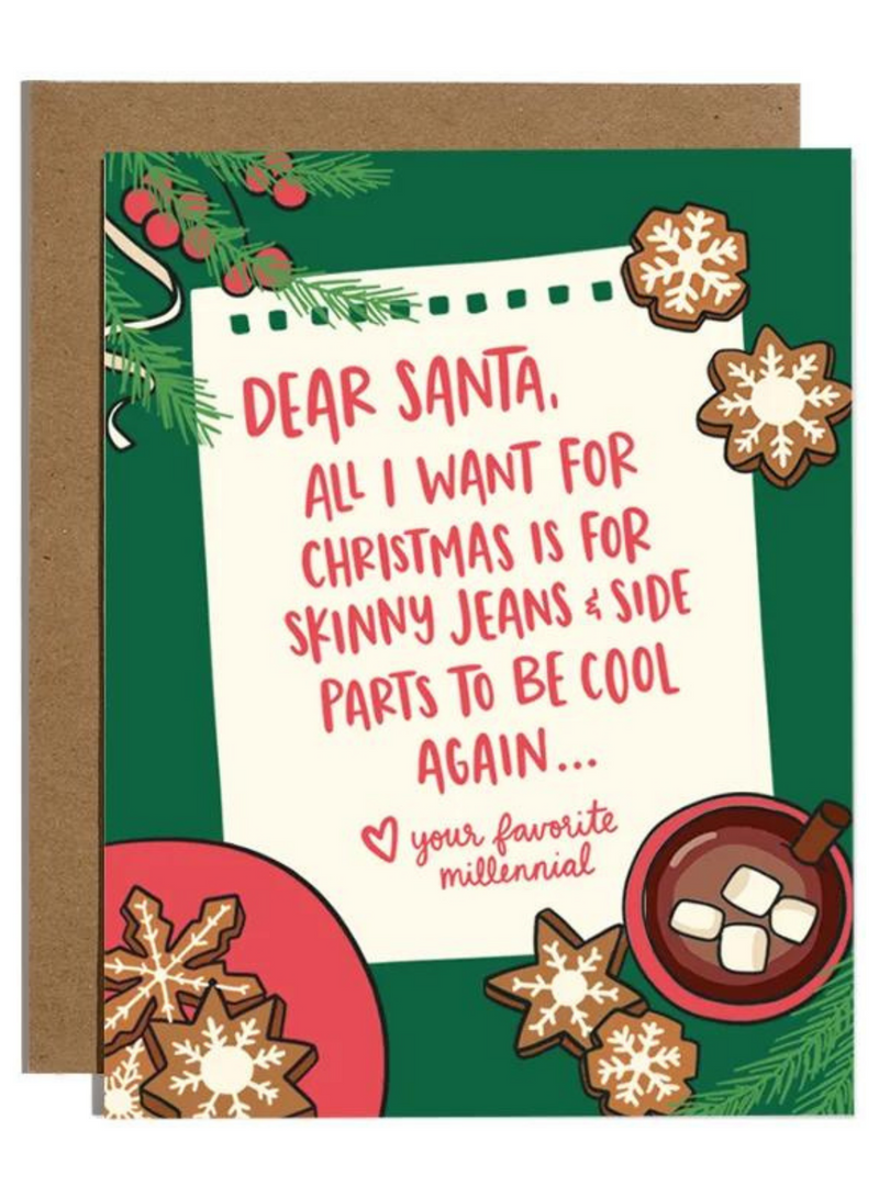 Dear Santa Millennial Card