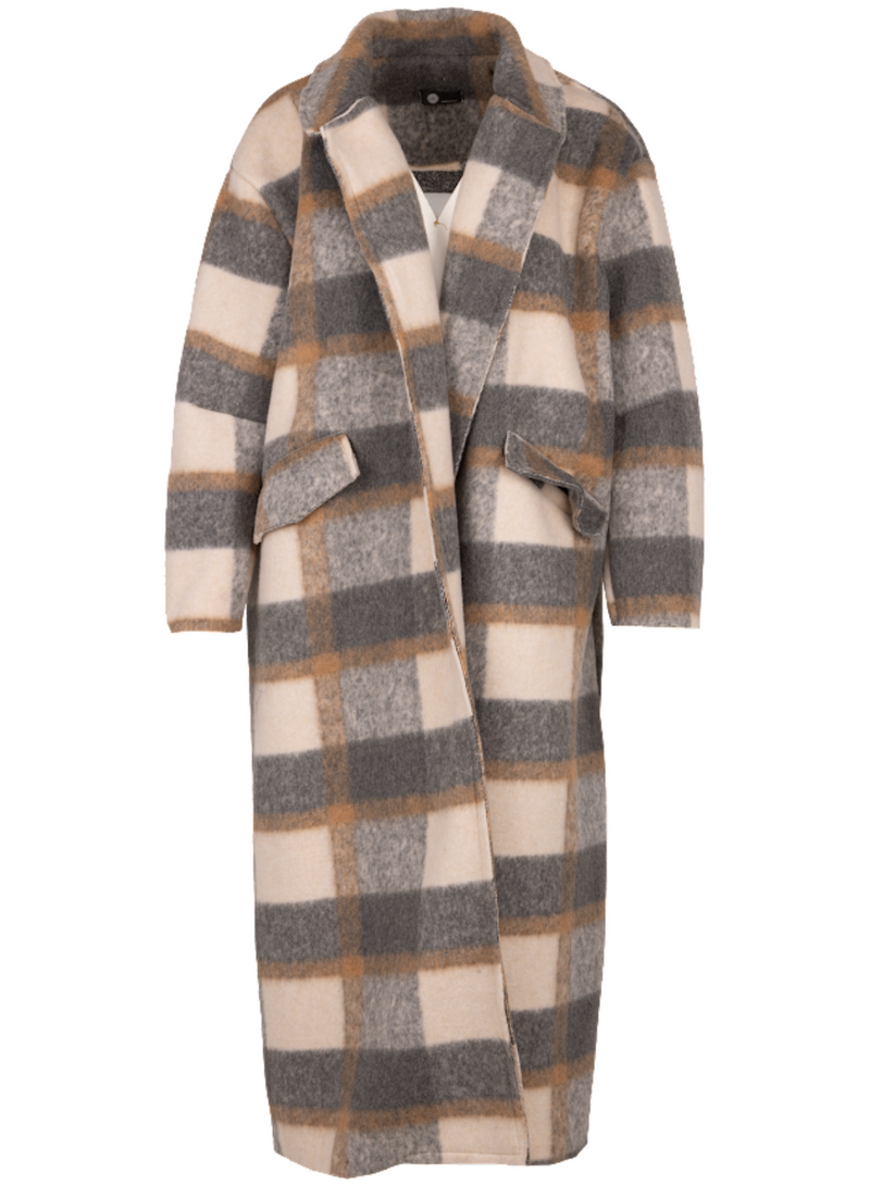 Plaid Wool Coat