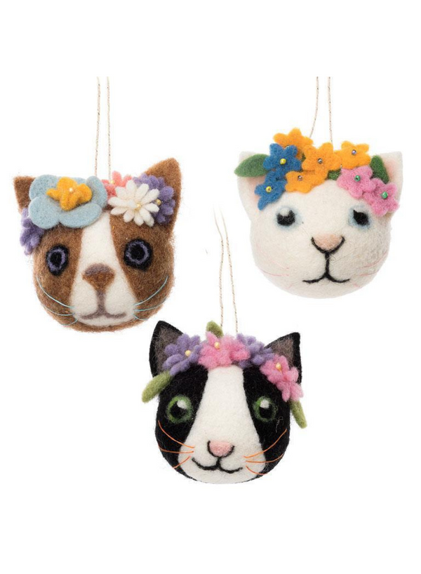 Cat Face Ornaments