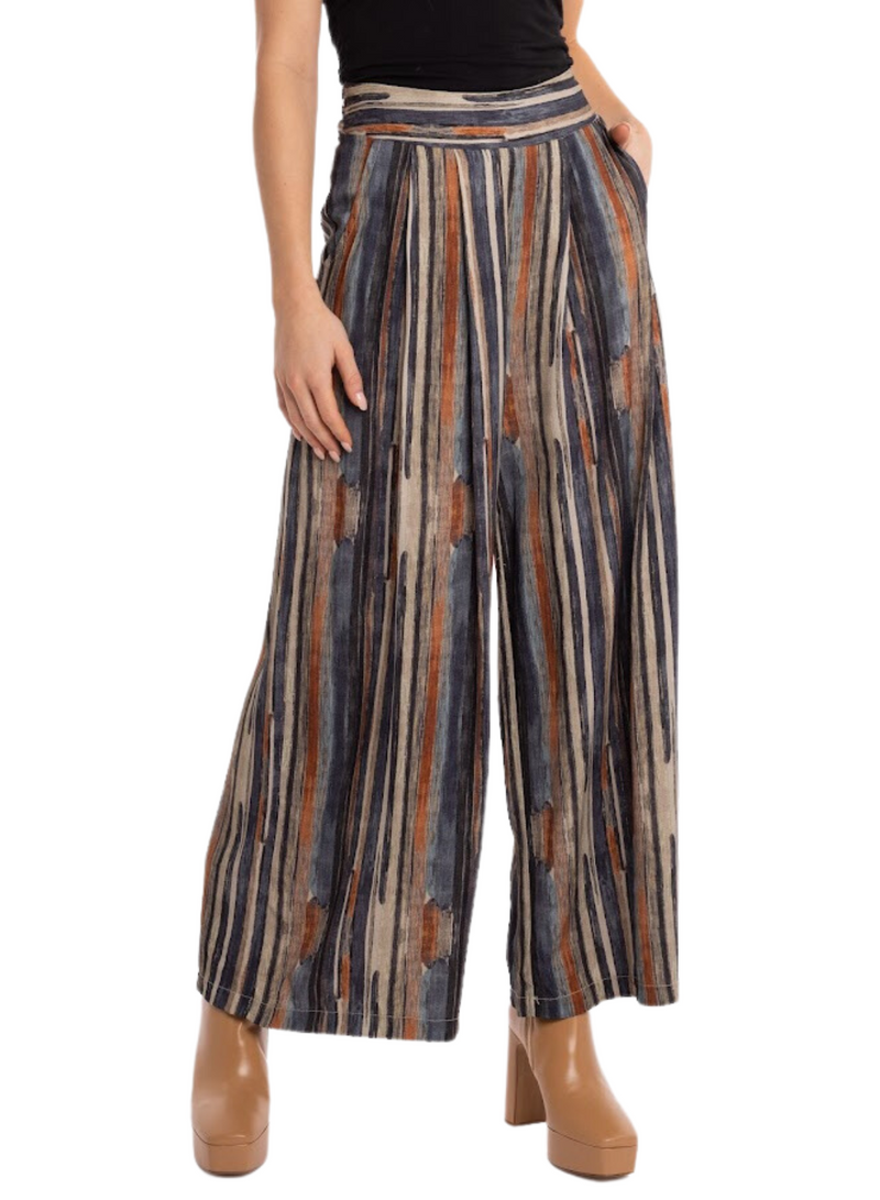 Stripe Wide Leg Pant