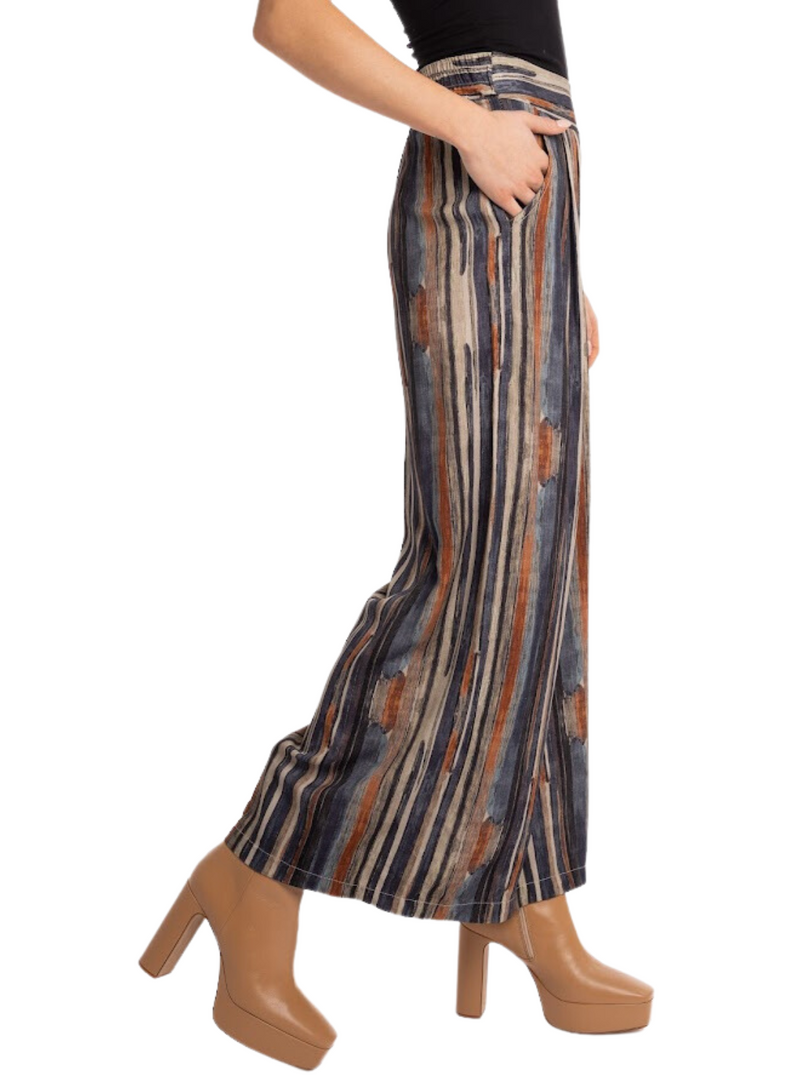 Stripe Wide Leg Pant