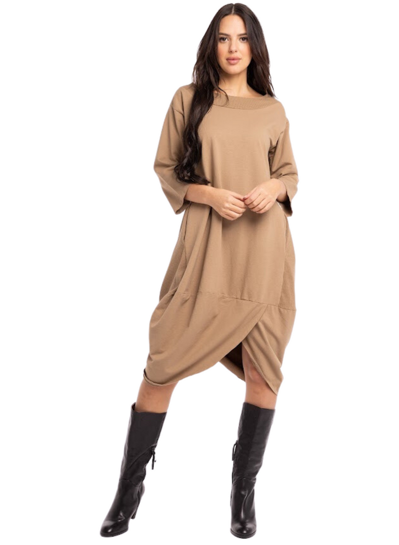 Blouson Hem Dress