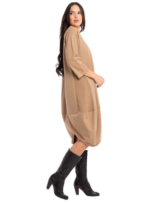 Blouson Hem Dress