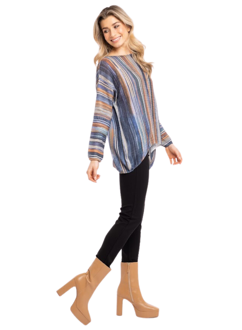 Striped Printed Top