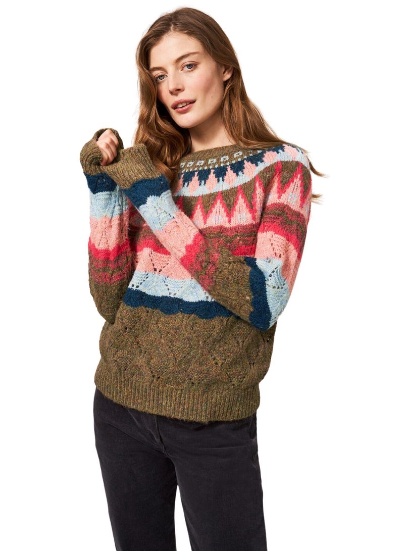Yoke Pattern Sweater