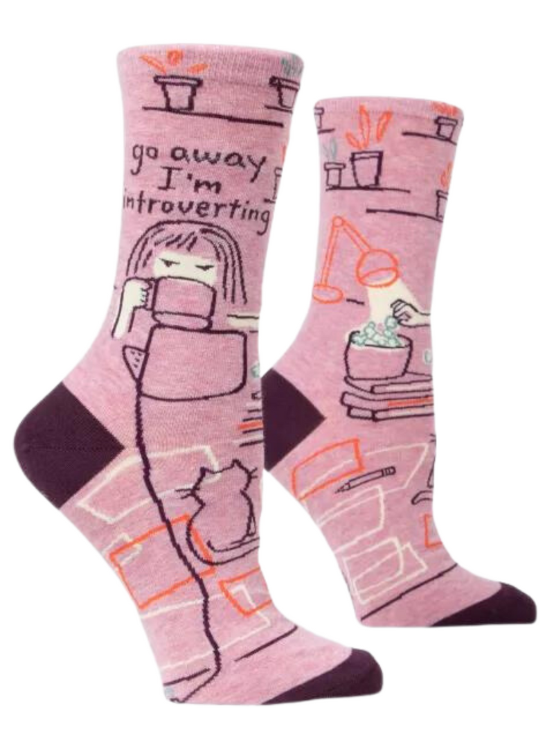 Go Away Introverting Crew Socks
