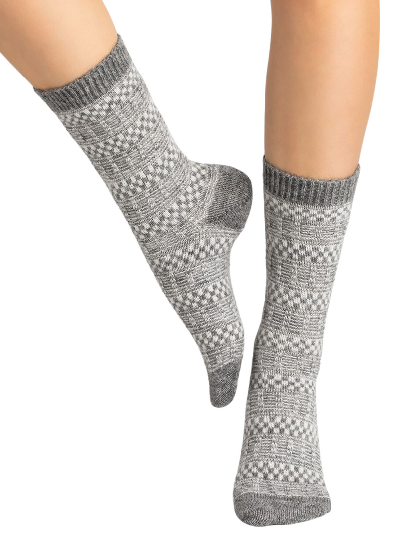 Alpaca Wool Jacquard Socks