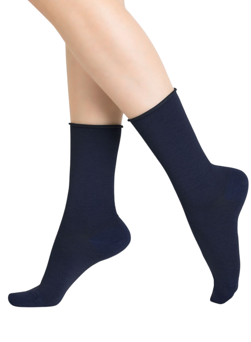 Roll Top Wool Socks