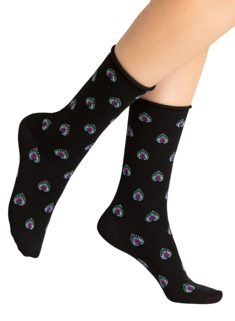 Fine Wool Peacock Socks