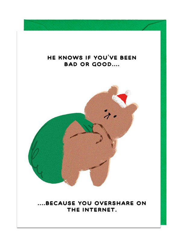 Santa Overshare Card