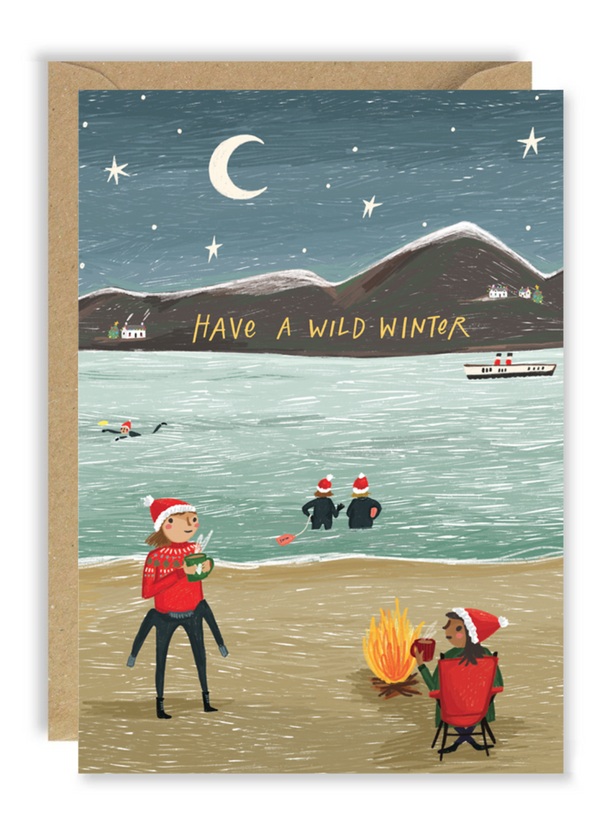 Wild Winter Swim Card