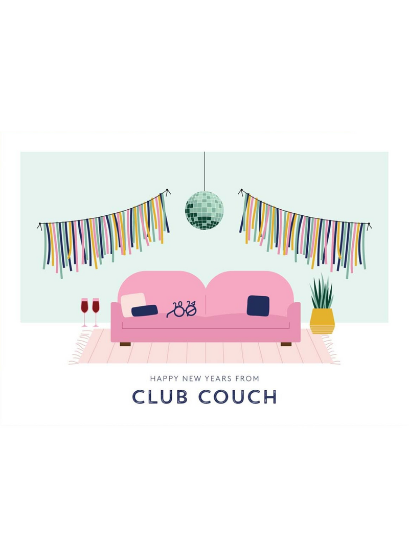 Happy NY From Club Couch Card