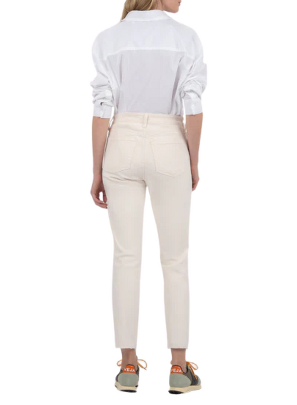 Reese High Rise Ankle Jean - Ecru