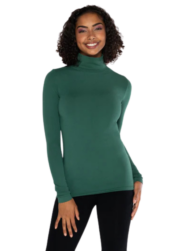 Bamboo Long-Sleeve Turtle-Neck