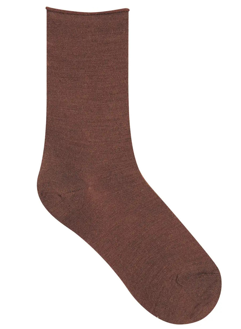 Roll Top Wool Socks