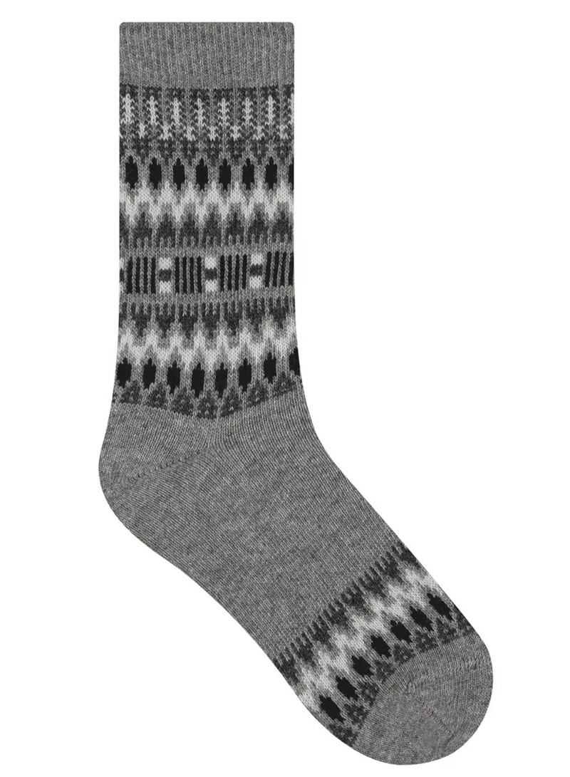 Norwegian Pattern Cashmere Socks