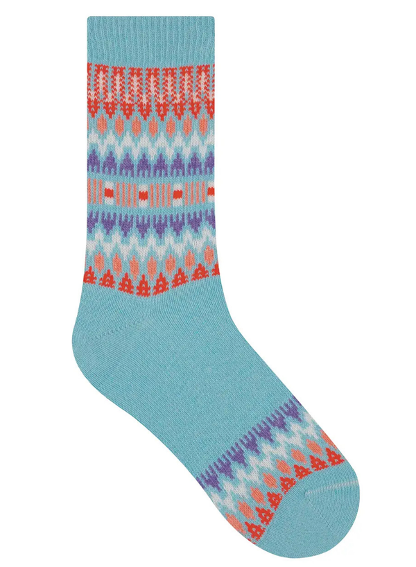 Norwegian Pattern Cashmere Socks