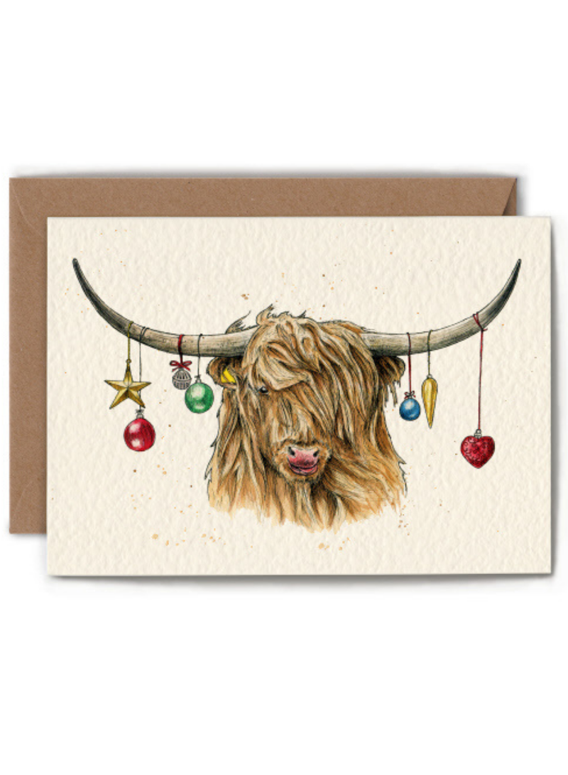 Highland Cow Card