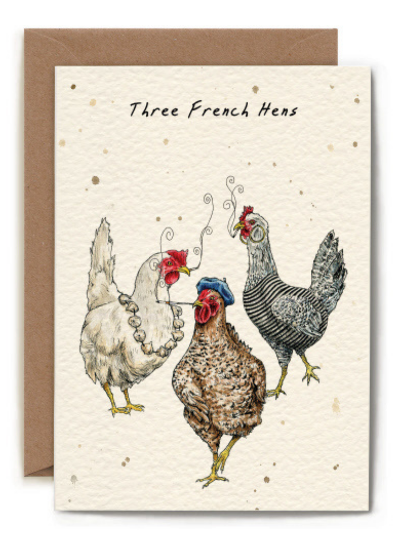 Three French Hens Card