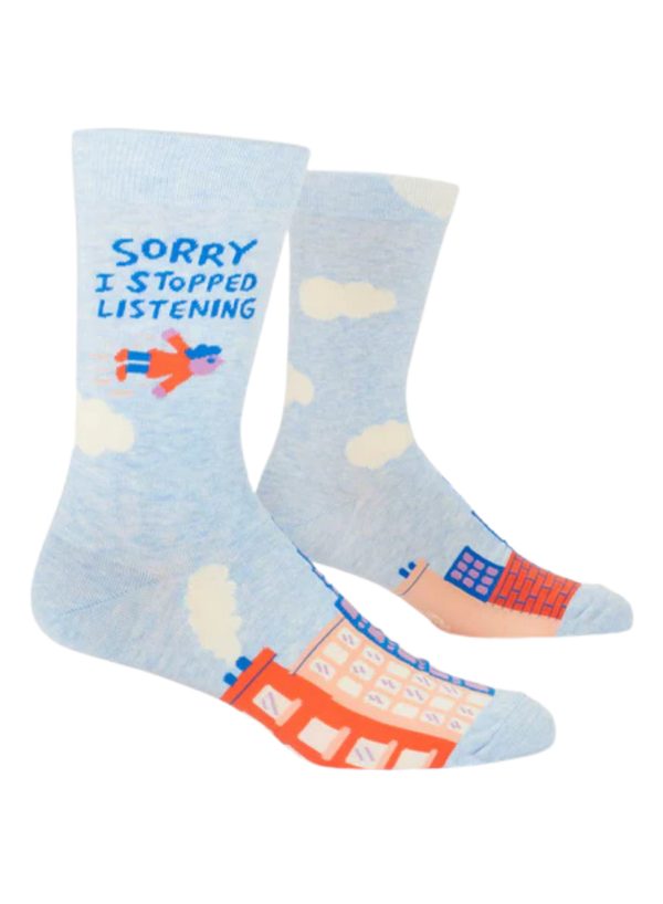 Sorry I Stopped Listening Men's Socks