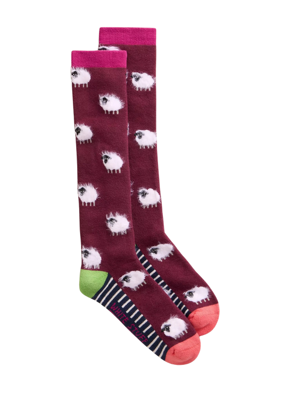 Fluffy Sheep Knee High Socks