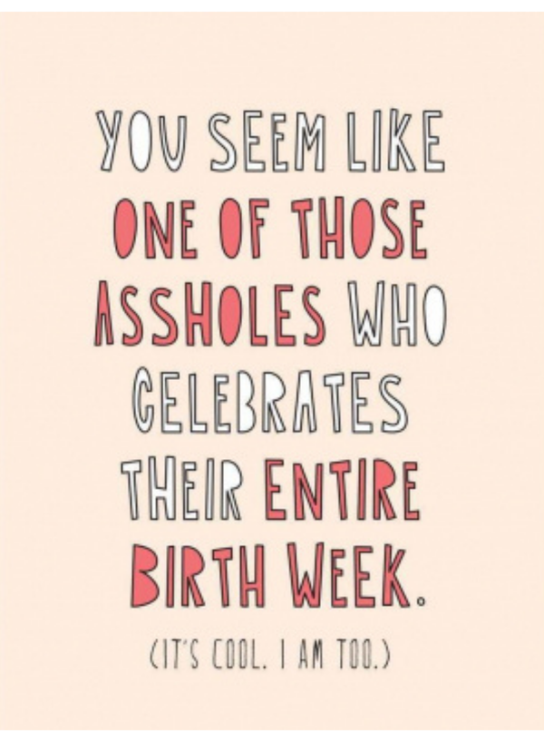 Birthday Asshole Card