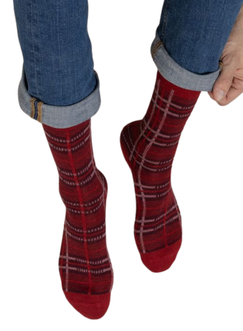 Tartan Print Men's Socks