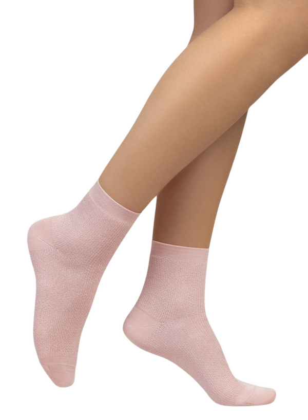 Satiny Ankle Socks