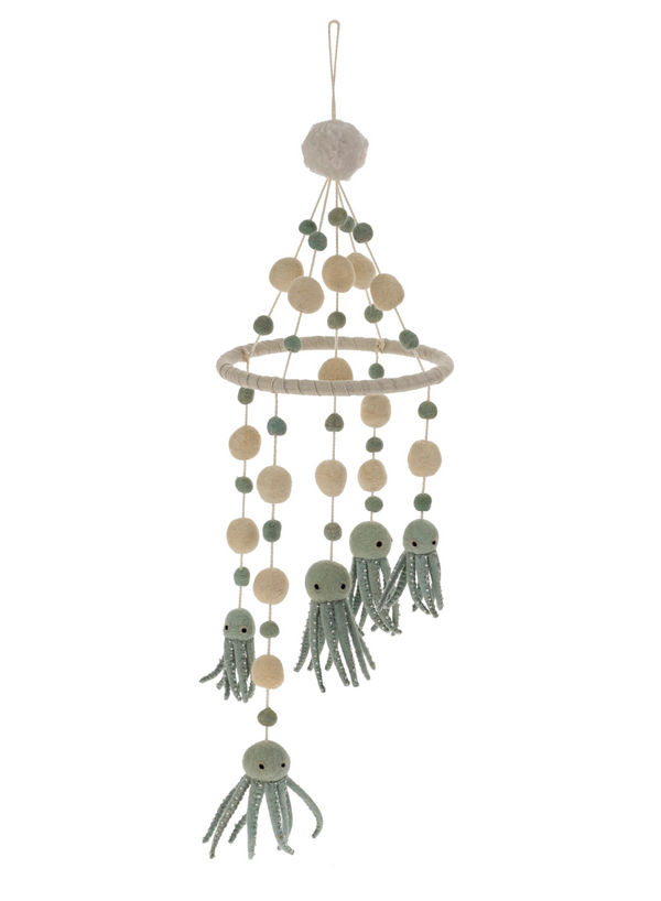 Felt Octopus Mobile