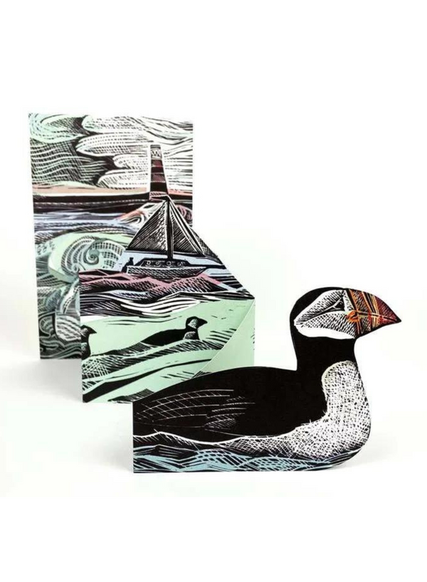 Puffins at Coquet Island Card