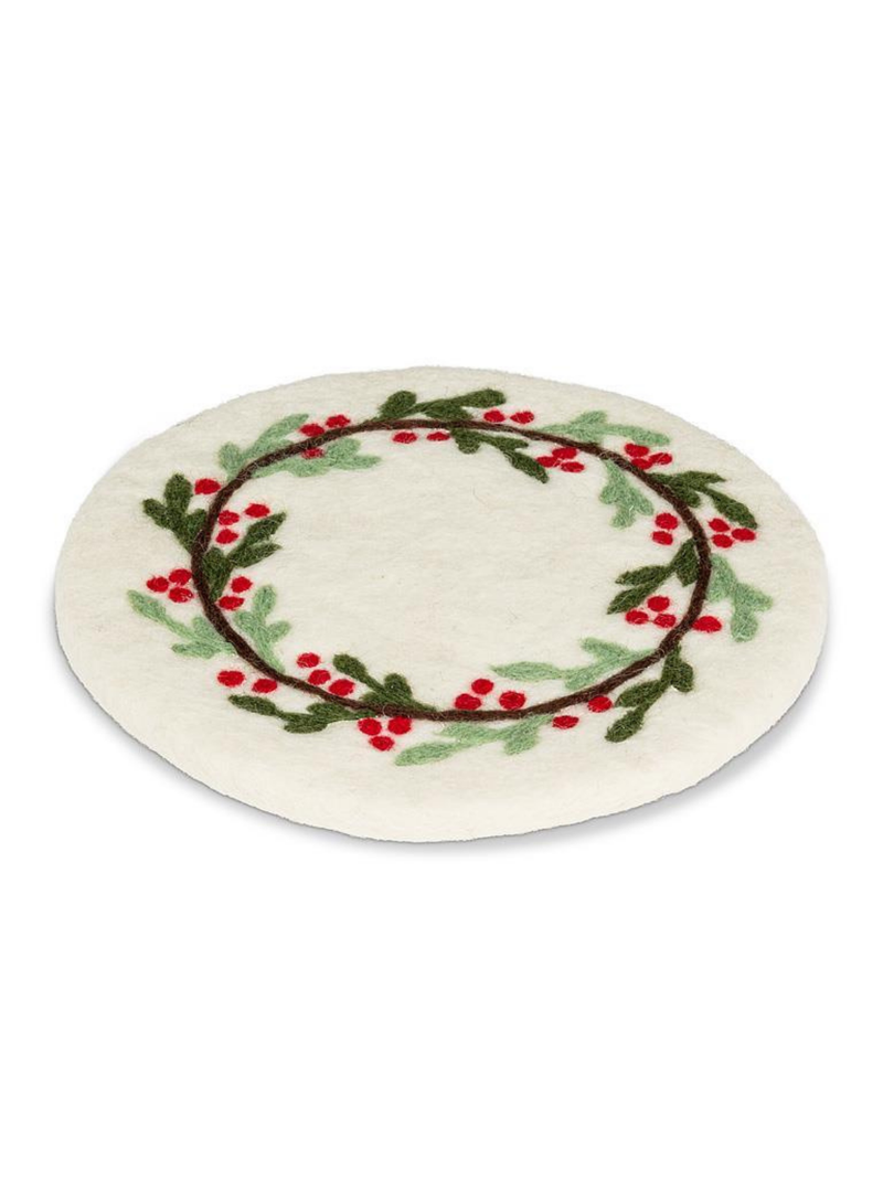 Mistletoe & Berries Trivet