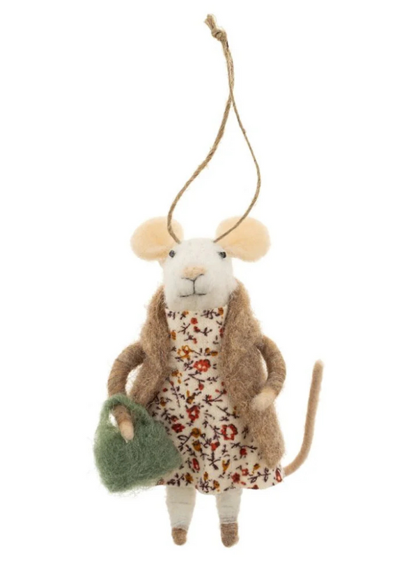 Countryside Callie Mouse Holiday Ornament