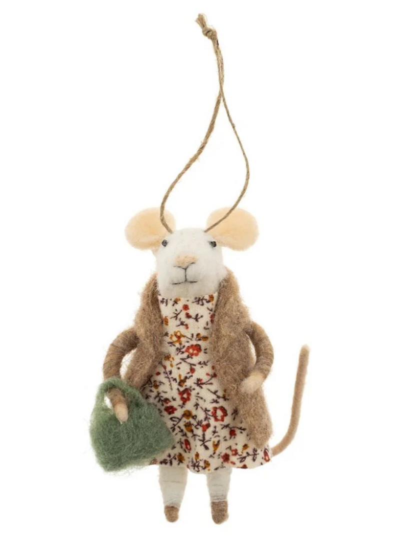 Countryside Callie Mouse Holiday Ornament