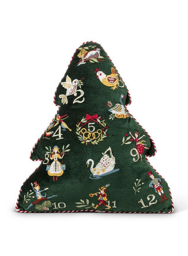 12 Days of Christmas Tree Pillow