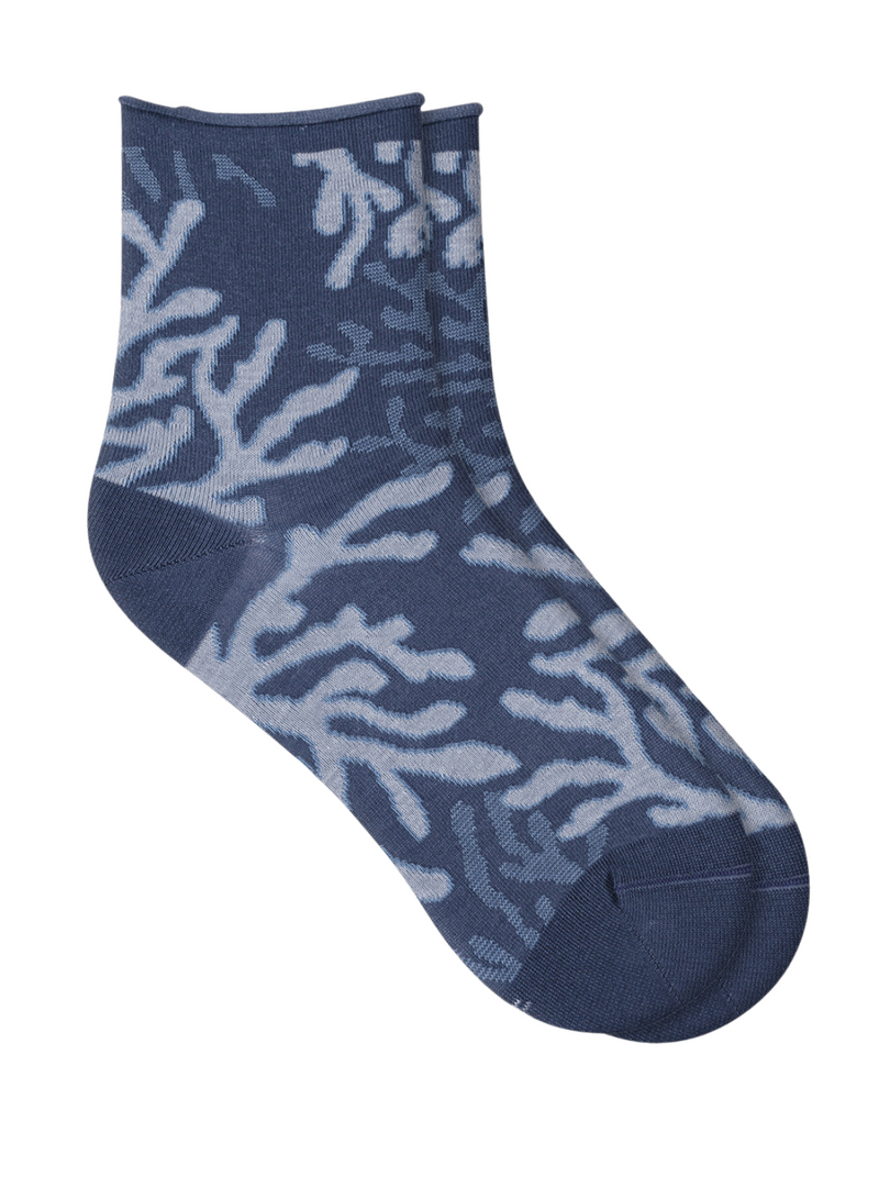 Velvet Coral Ankle Socks