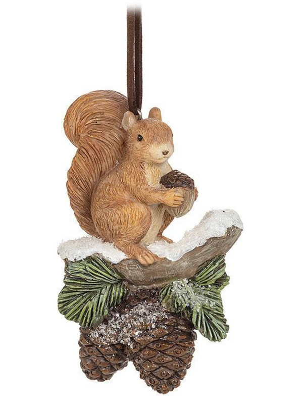 Critter on Pinecone Ornament