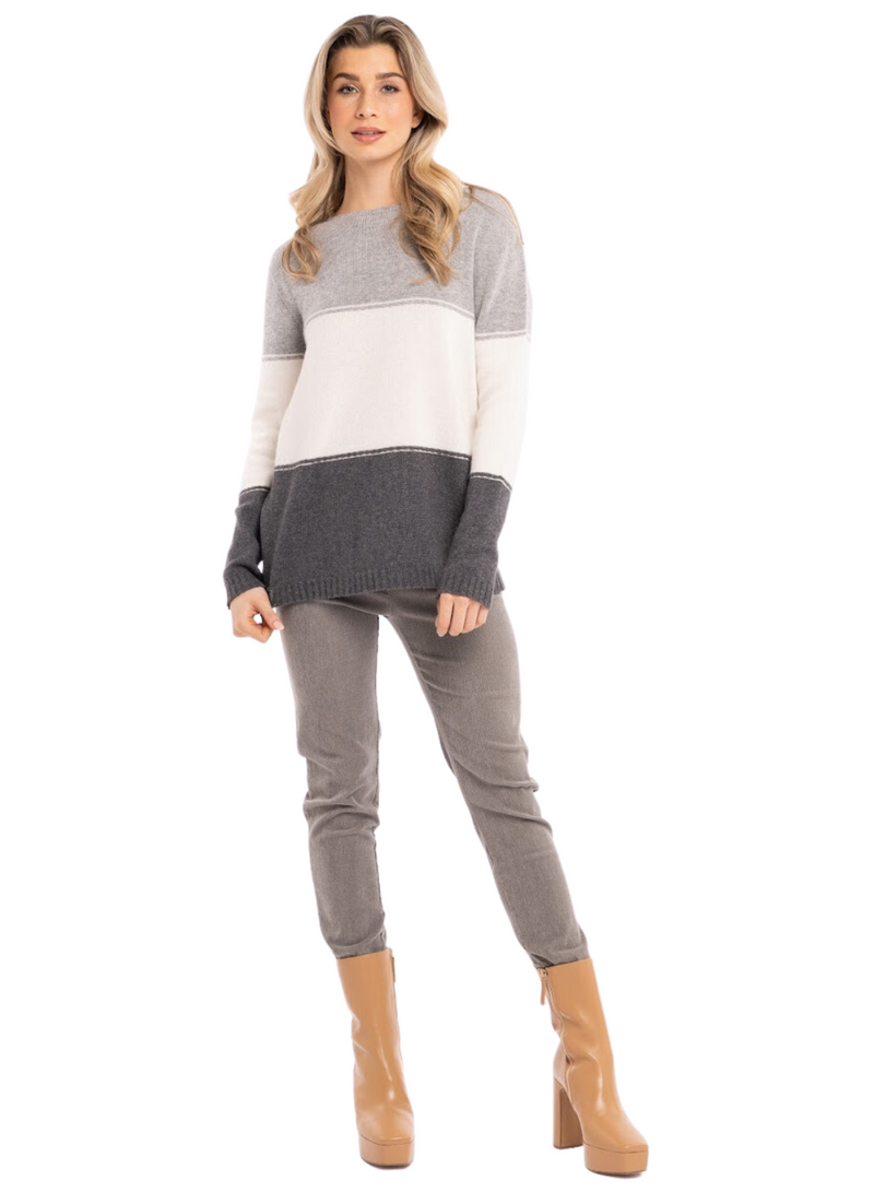 Three Tone Sweater