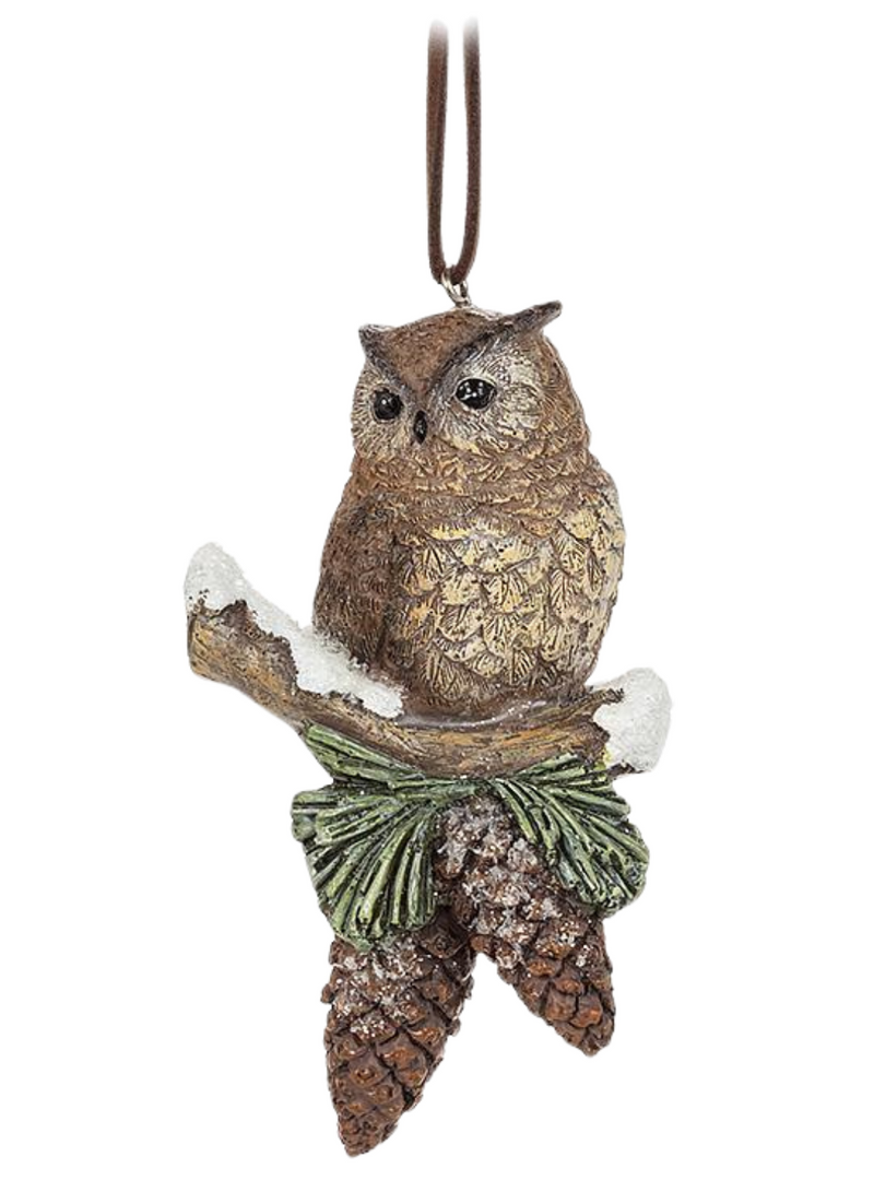 Critter on Pinecone Ornament