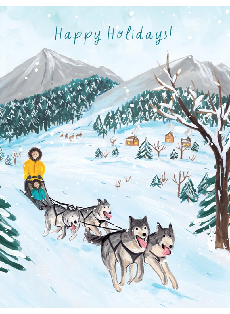 Dog Sledding Card