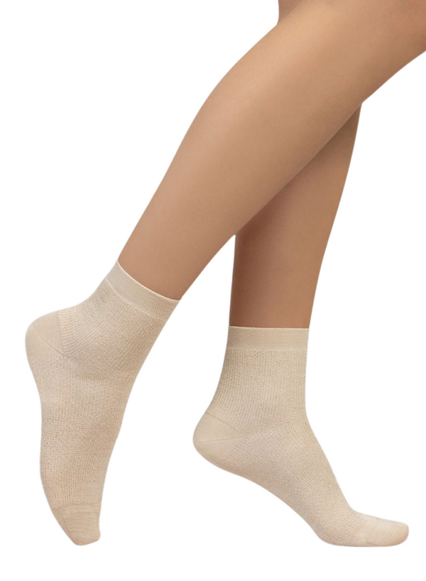 Satiny Ankle Socks