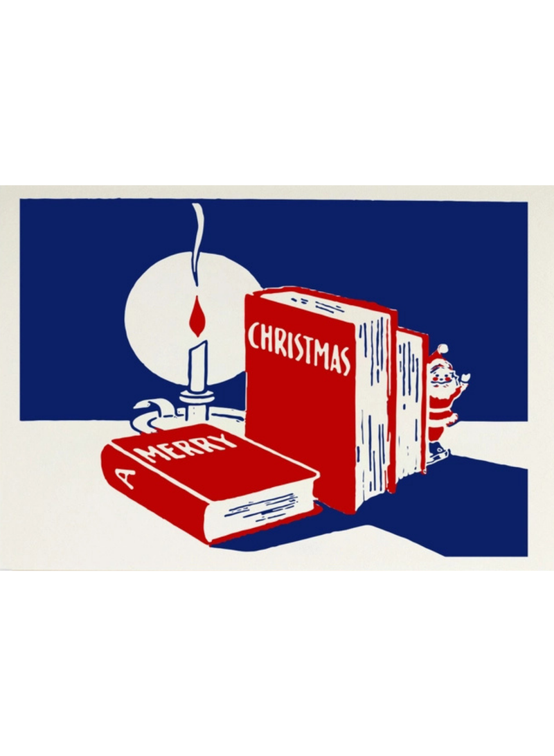Merry Christmas Books Mini Card
