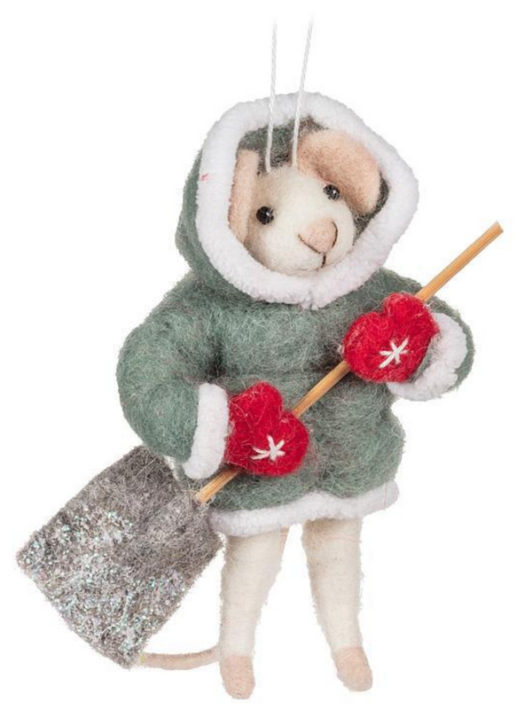 Mouse with Shovel Ornament