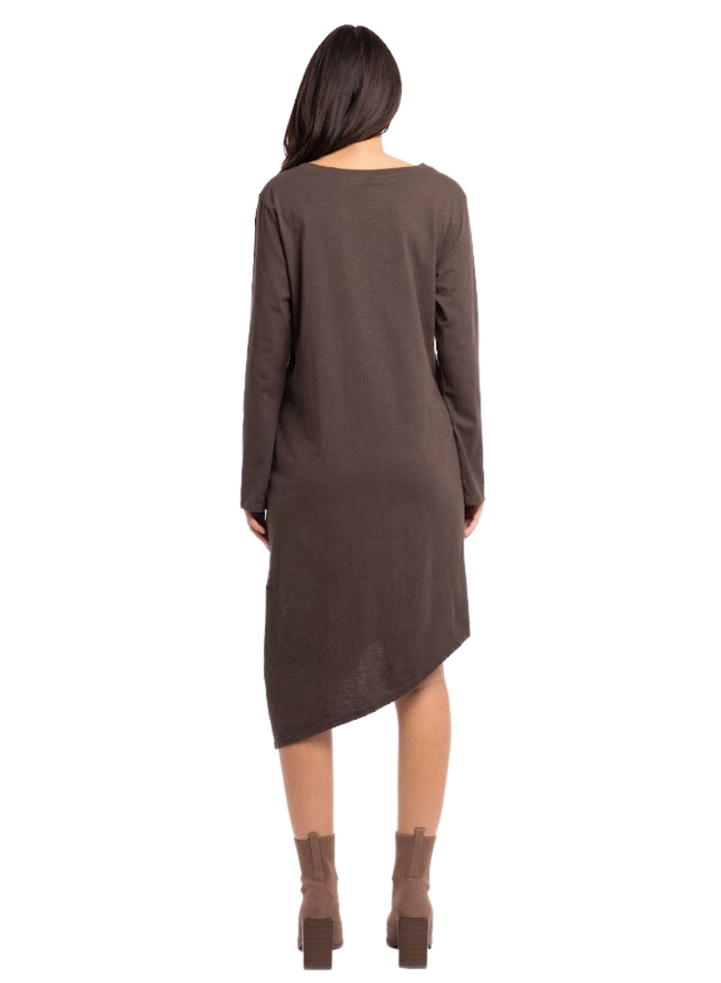 Asymmetrical Slub Dress