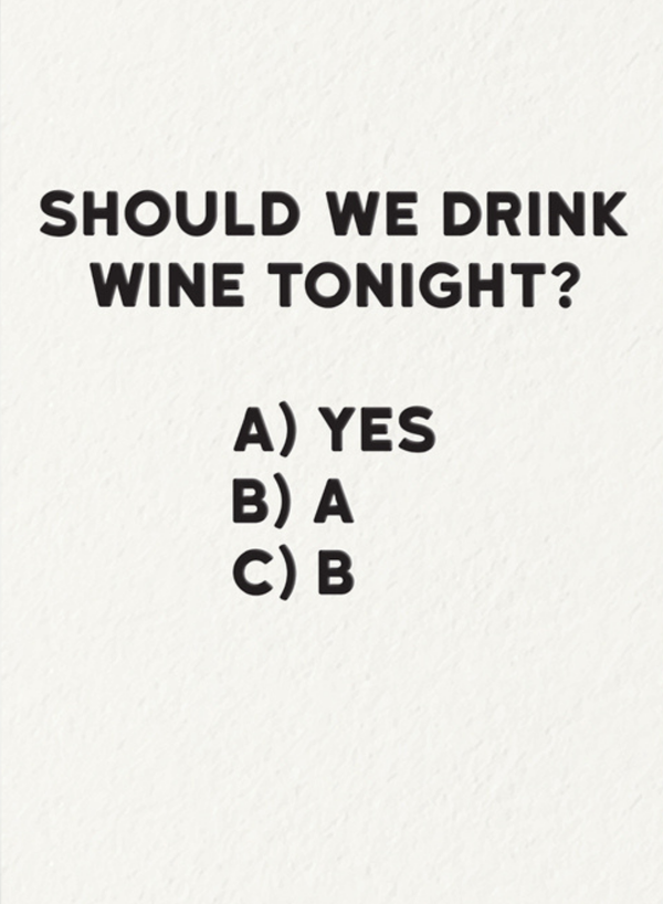 Wine Tonight Card